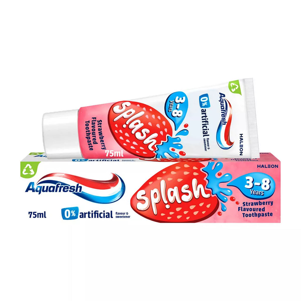 Aquafresh Kids Toothpaste, Splash 3-8 years Strawberry & Mint Flavour 75ml