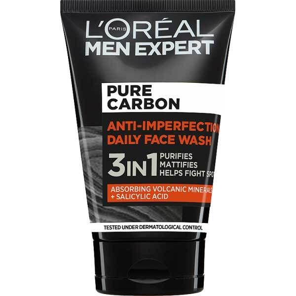 L'Oreal Paris Men Expert Pure Carbon 3 In 1 Face Wash 100ml