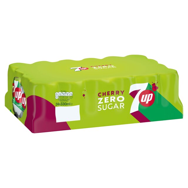 7UP Zero Cherry Lemon and Lime   24 x 330ml