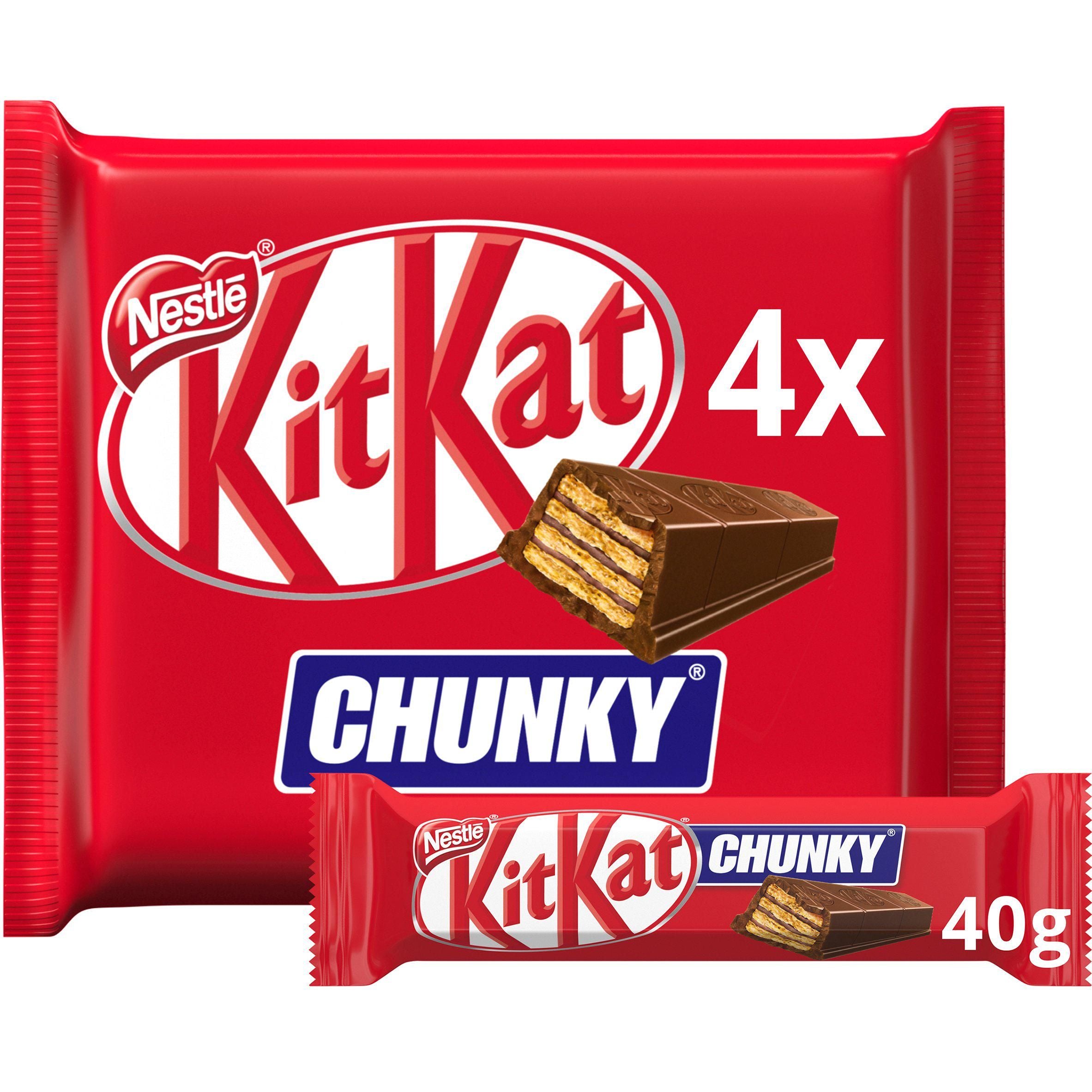 KitKat Chunky Milk Chocolate Bar Multipack x4 160g