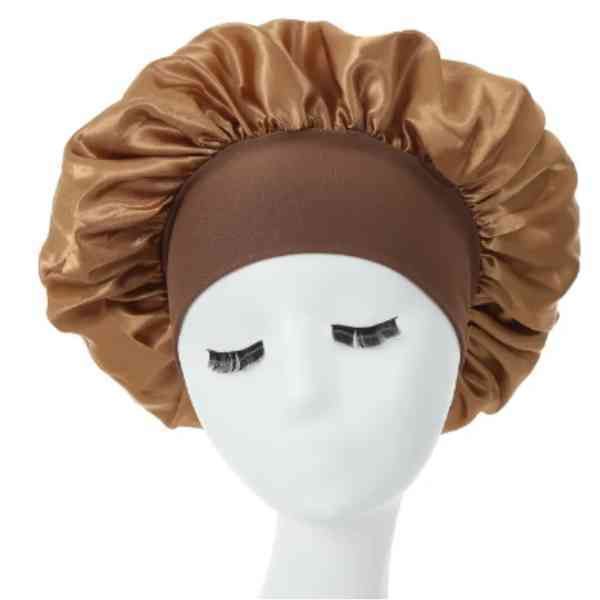 LUVYAH Cosmetics Brown Satin Hair Bonnet GOODS Superdrug   