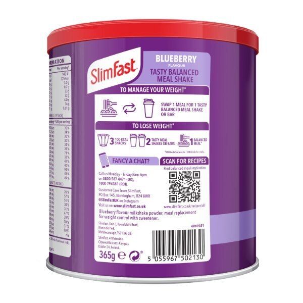 Slimfast Powder Blueberry 365G