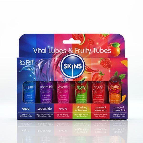 Skins Travel Lube Multipack - Fruity Tubes & Vital Lubes