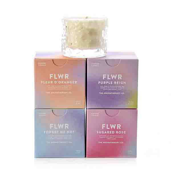 The Aromatherapy Co 100g FLWR Candle Forget Me Not