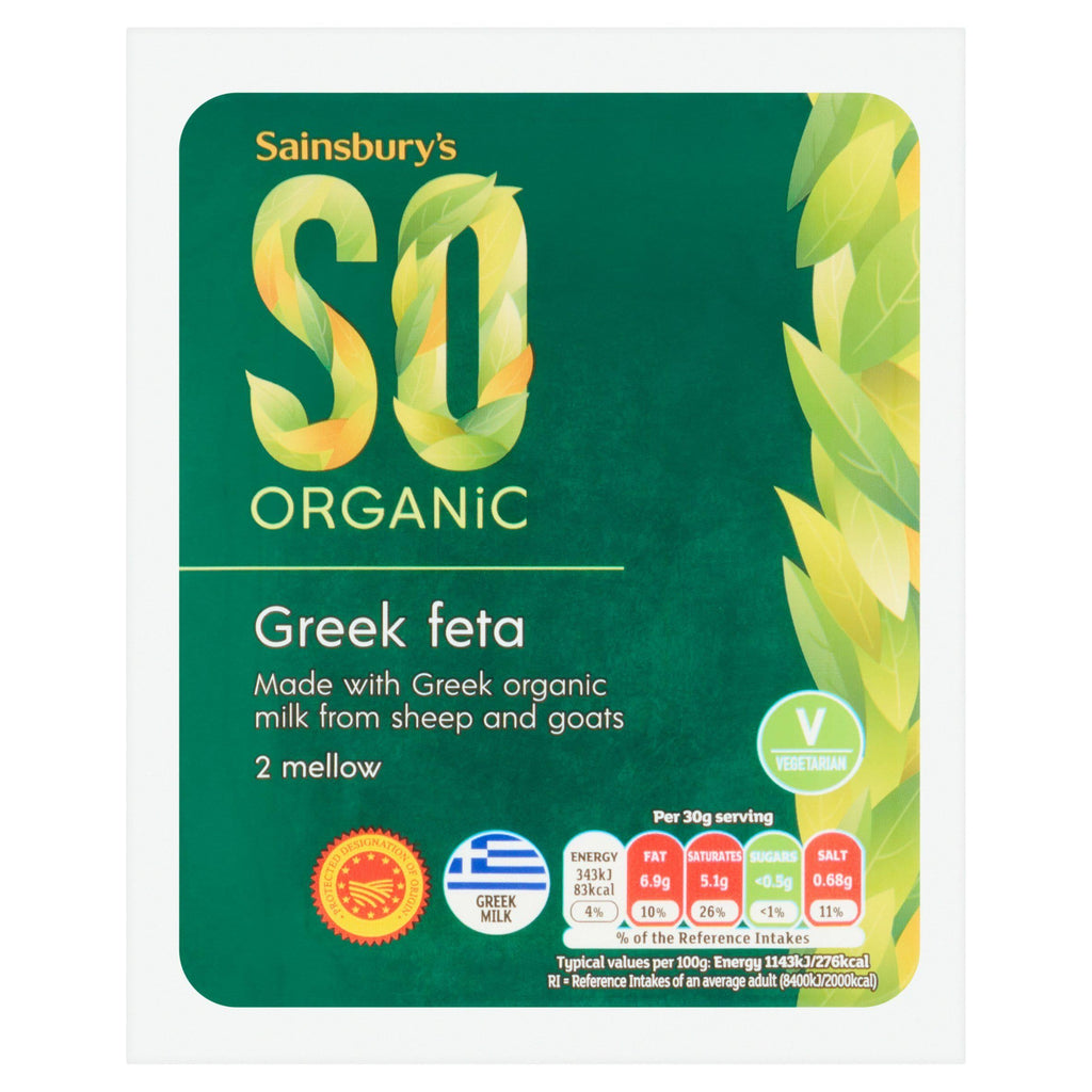 Sainsbury's Greek Feta, SO Organic 200g