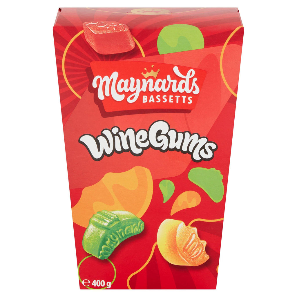 Maynards Bassetts Wine Gums Sweets Carton 350g