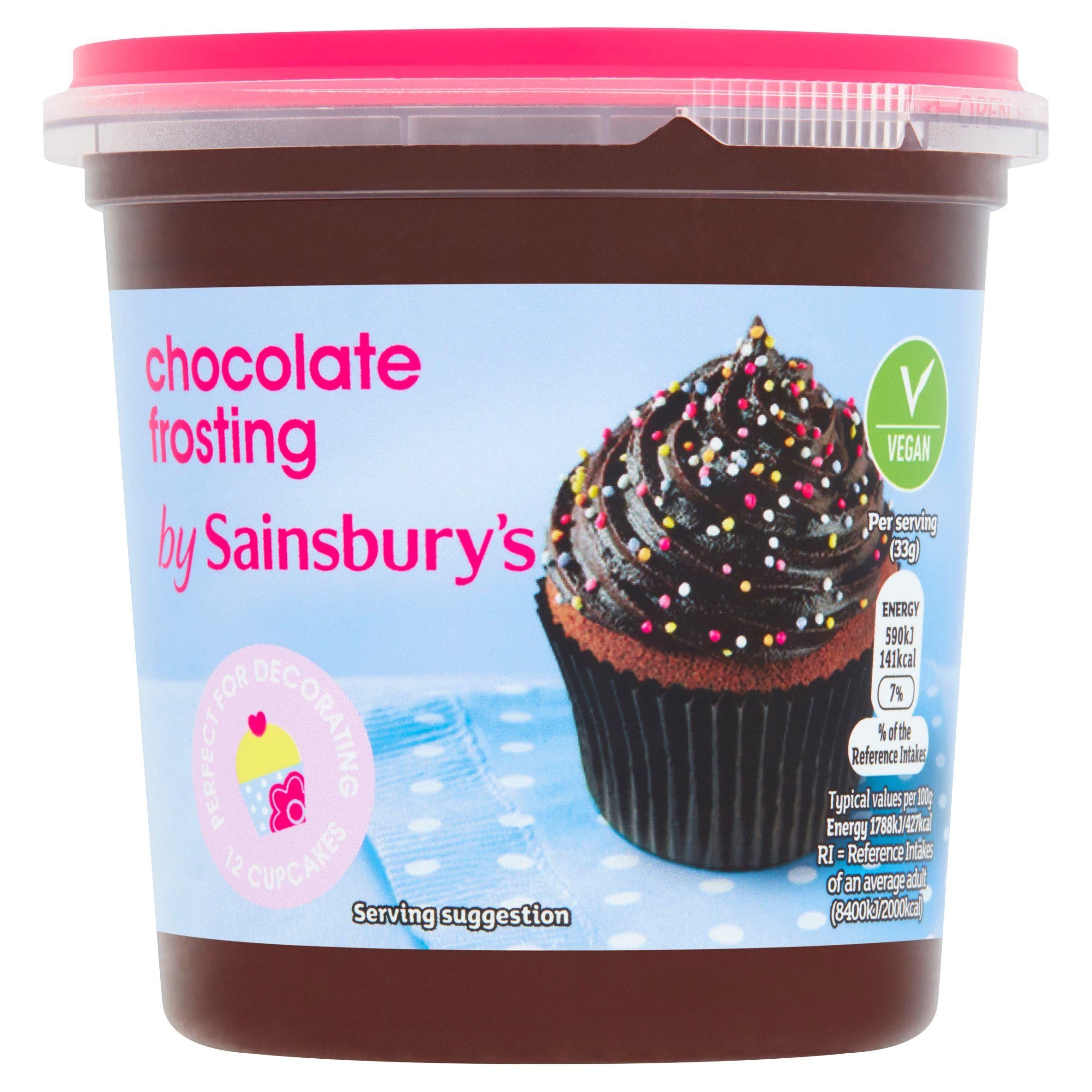 Sainsbury's Chocolate Icing 400g Decorations toppings & fillings Sainsburys   