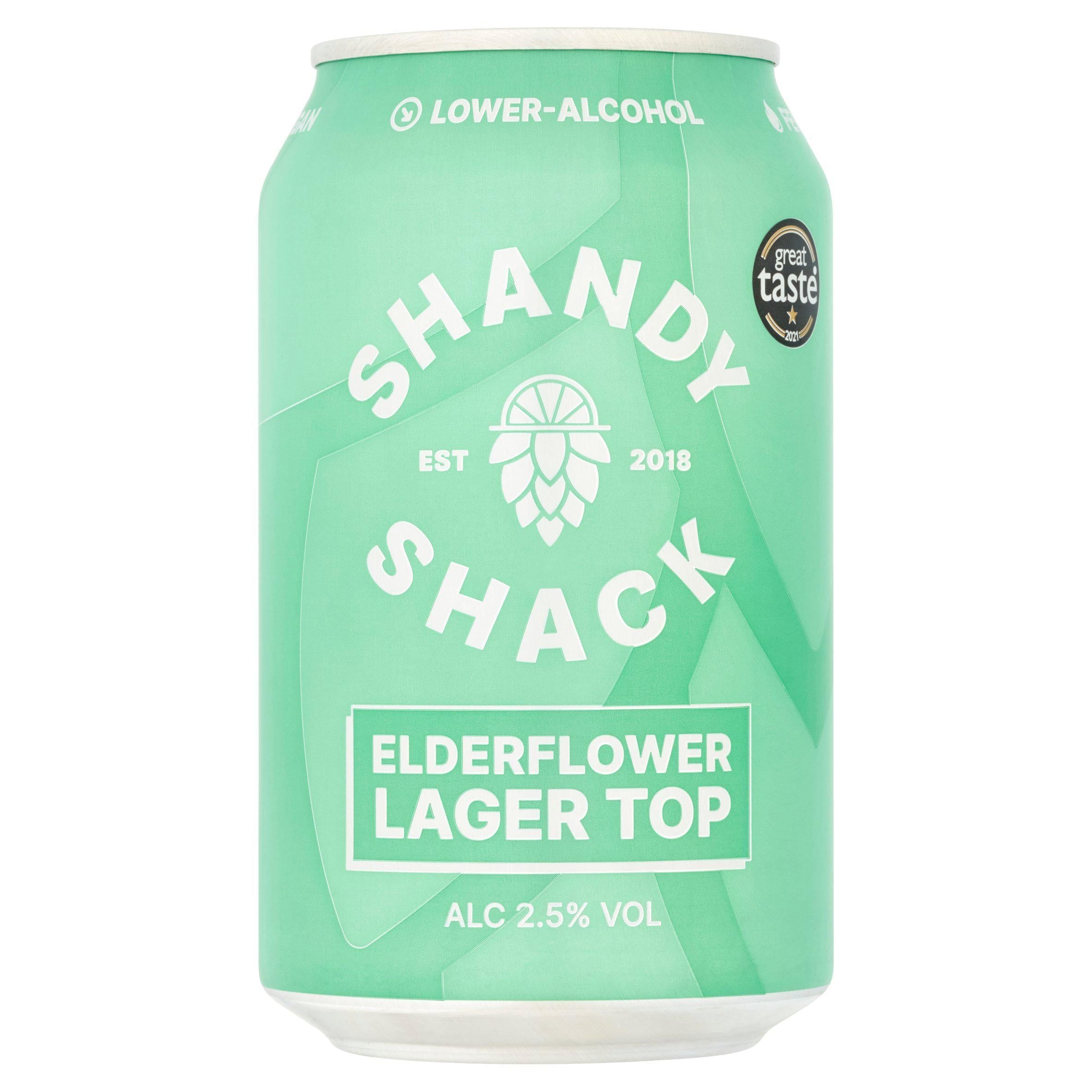 Shandy Shack Elderflower Lager Top 330ml GOODS Sainsburys   