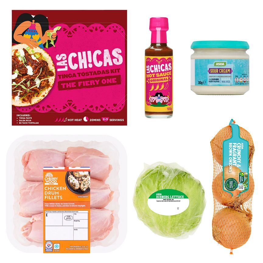 Las Chicas Chicken Tinga Tostadas Meal Kit Bundle