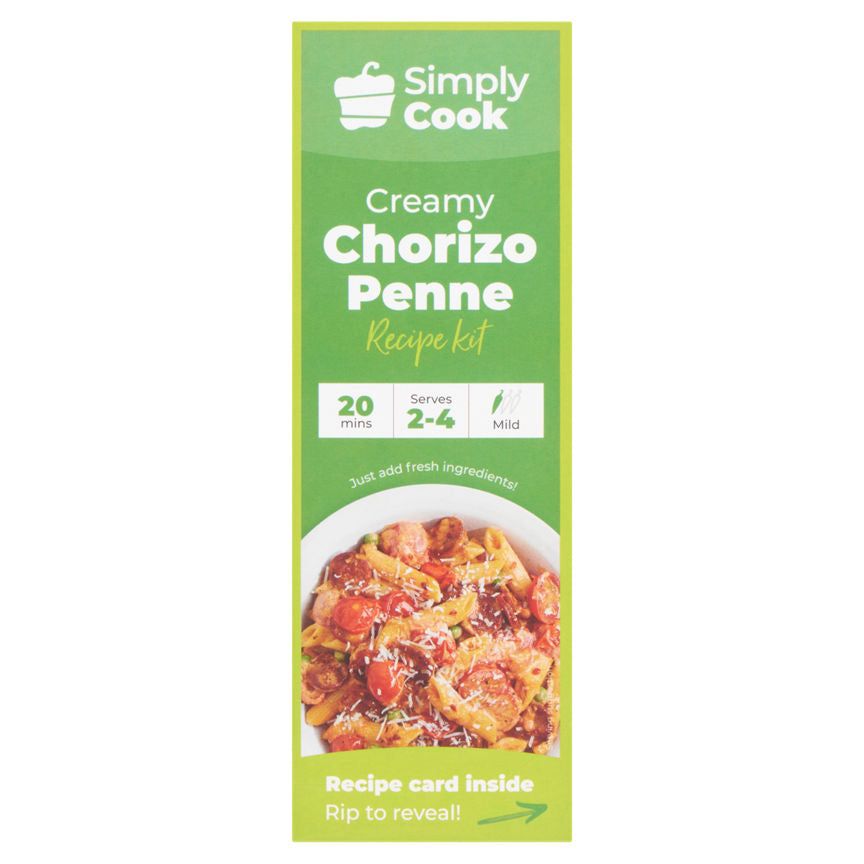 Simply Cook Creamy Chorizo Penne Recipe Kit 39g GOODS ASDA   