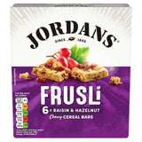 Jordans Raisin &amp; Hazelnut Frusli Cereal Bars   6 x 30g