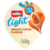 Müller Light Fat Free Smooth Toffee Yogurt 160g GOODS Sainsburys   