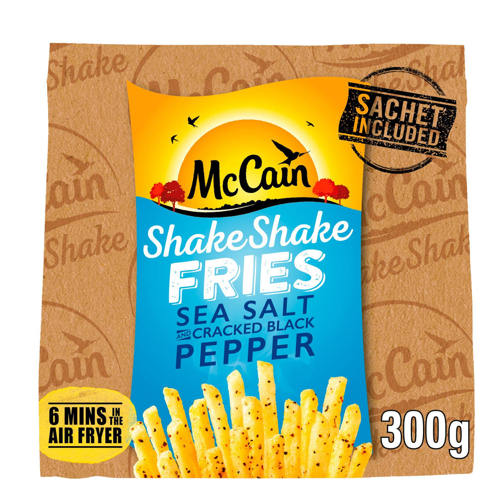 McCain Shake Shake Fries Sea Salt and Cracked Black Pepper 303g