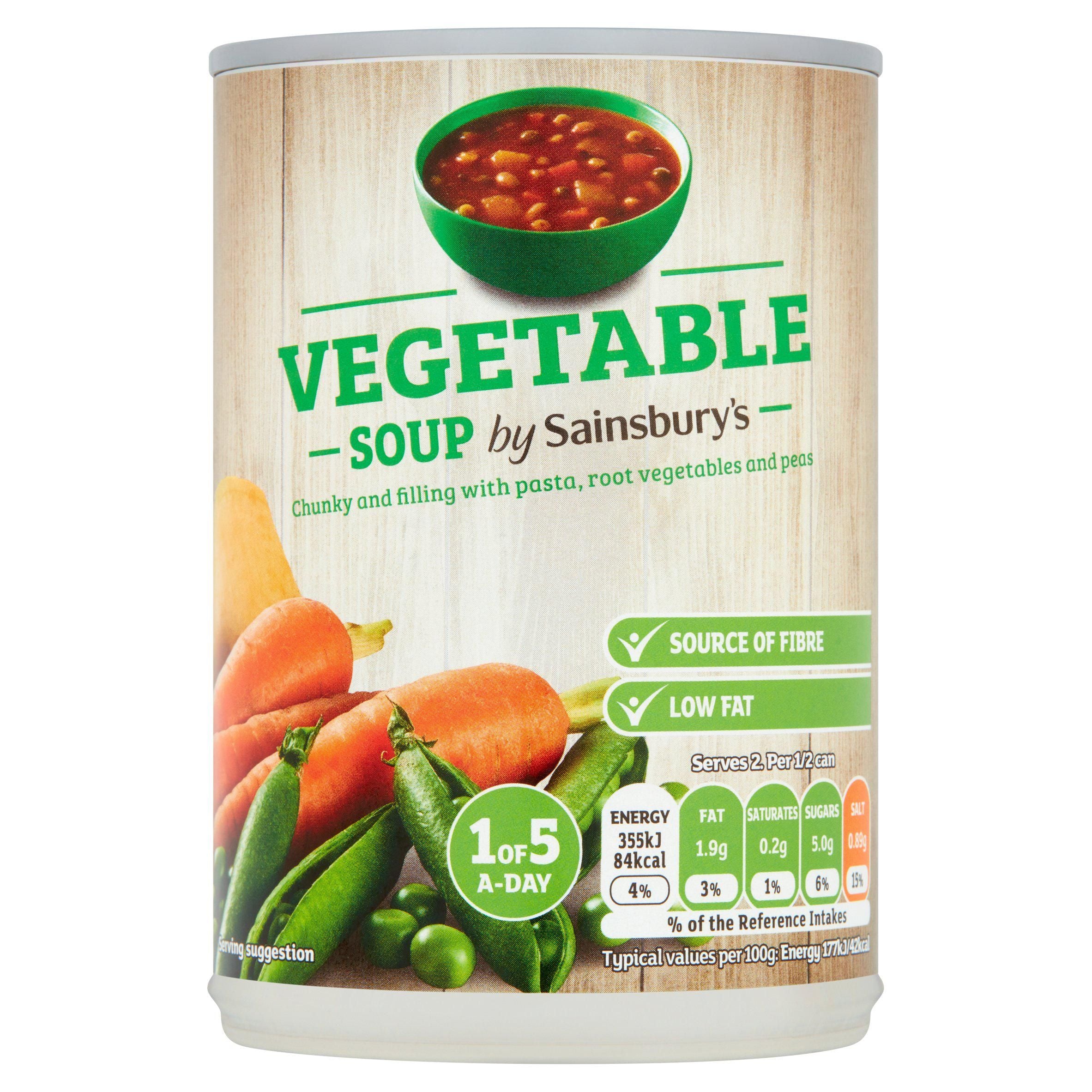 Sainsbury's Vegetable Soup 400g Soups Sainsburys   