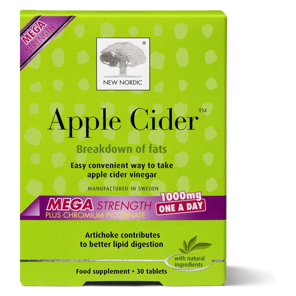 New Nordic Apple Cider Mega Strength 1000mg - 30 Tablets