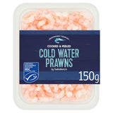 Sainsbury's Peeled Coldwater Prawns MSC 150g GOODS Sainsburys   