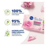 Nivea Biodegradable Rose Care Micellar Wipes, 25 Wipes GOODS Superdrug   