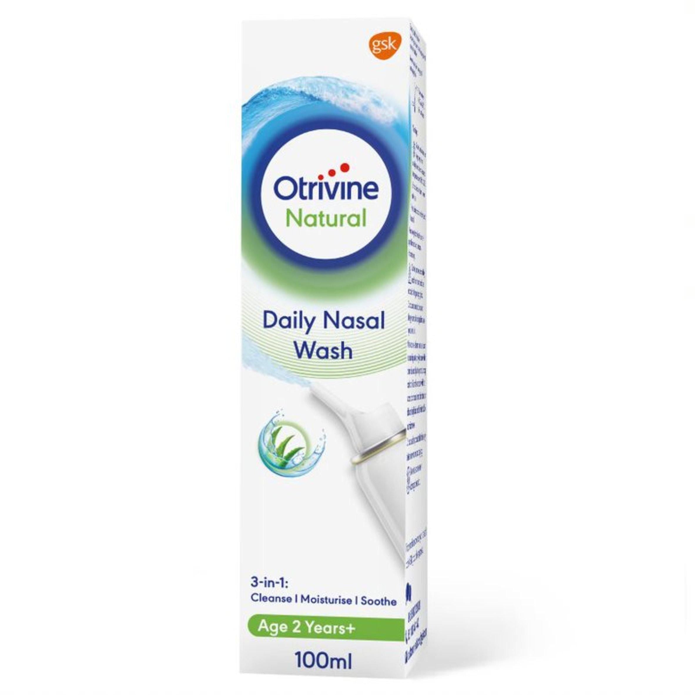 Otrivine Natural Daily Nasal Wash 100ml Nasal Spray Boots   