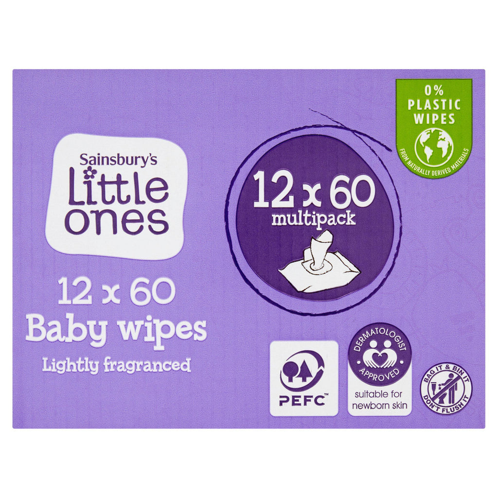 Little Ones Fragranced Bio Baby Wipes 12x60