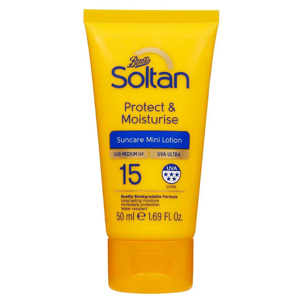 Soltan Mini Protect & Moisturise Lotion SPF15 50ml Suncare & Travel Boots   