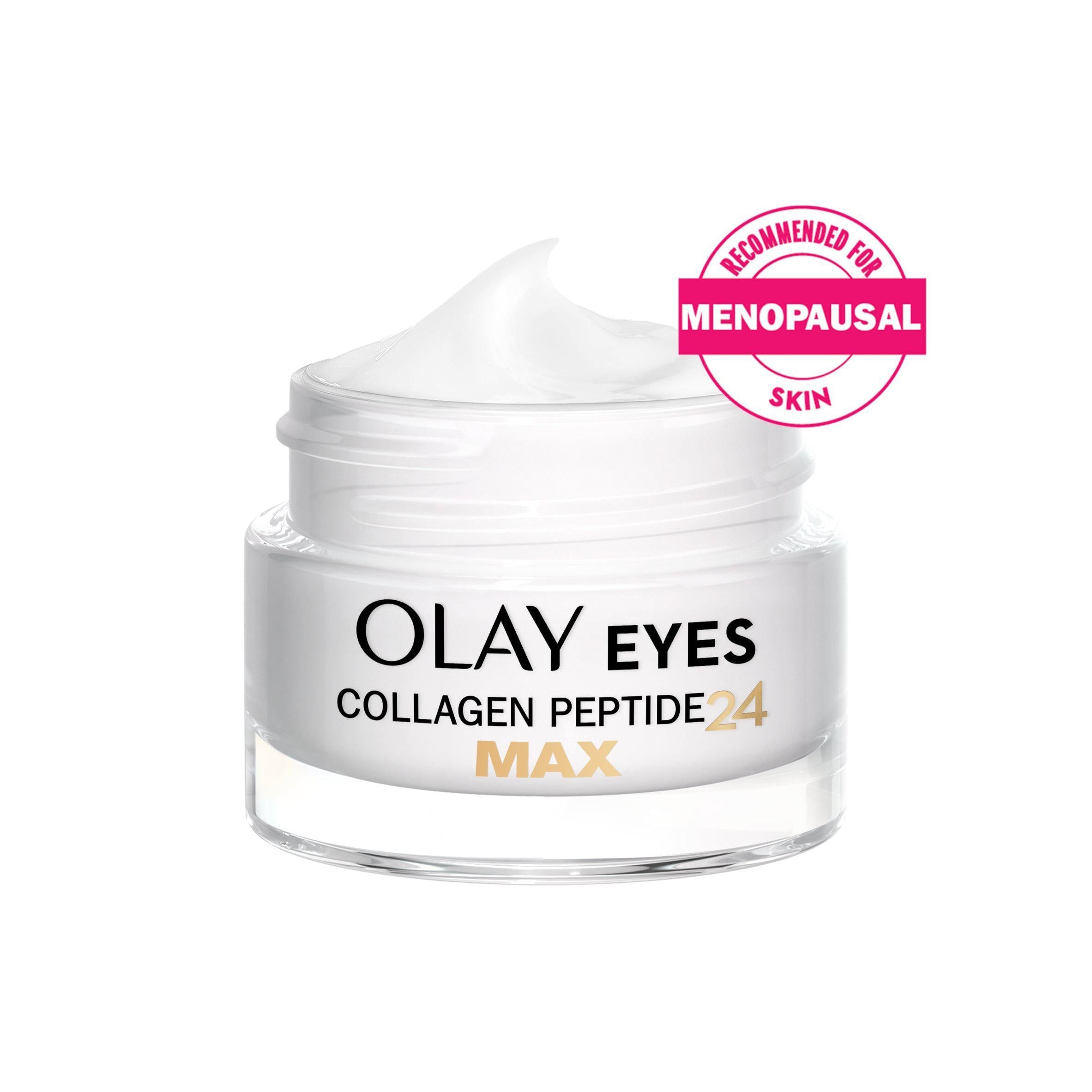 Olay Collagen Peptide Max Eye Cream Menopause Skincare Niacinamide Dual Peptide 15ml GOODS Sainsburys   