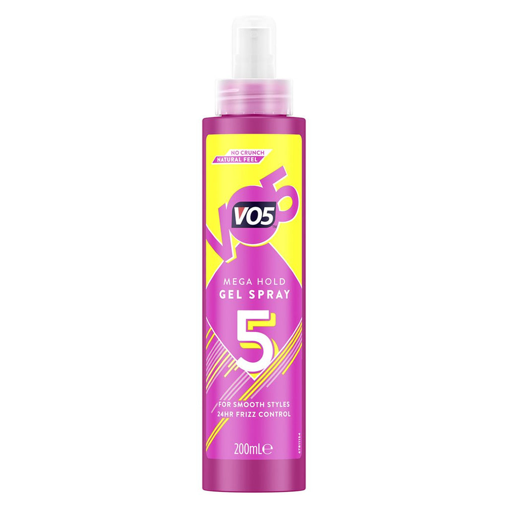 Vo5 Mega Hold 24-hour Frizz Control Gel Spray 200ml