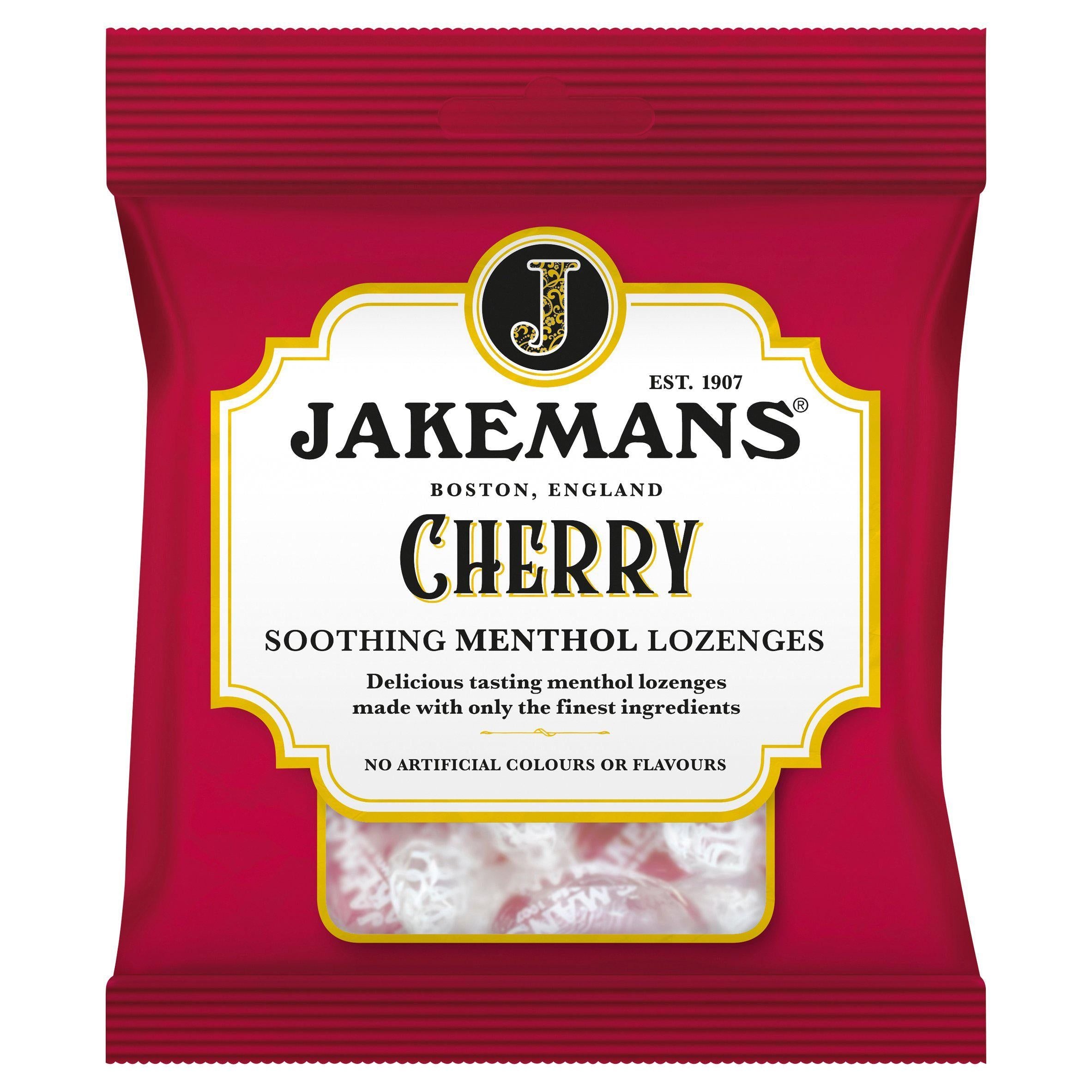 Jakemans Cherry Soothing Menthol Lozenges 73g