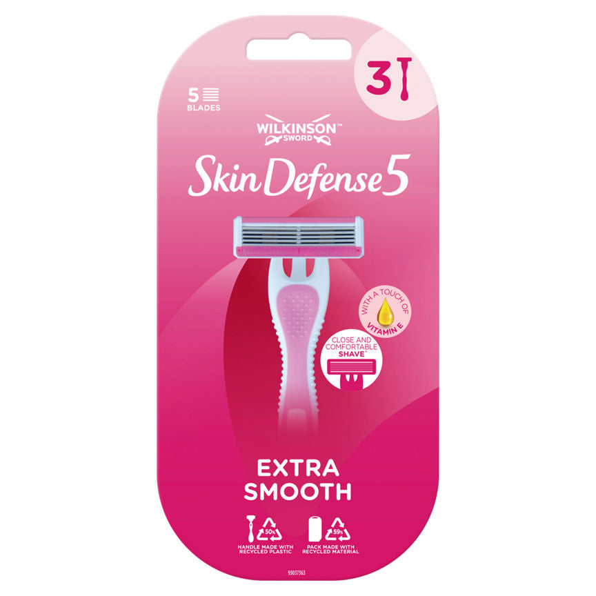 Wilkinson Sword Skin Defense 5 Womens Disposable Razors