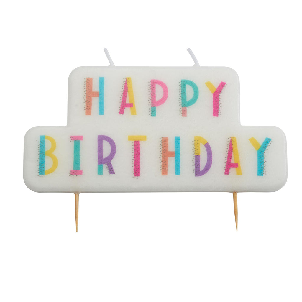 Wonder Happy Birthday Feature Candle