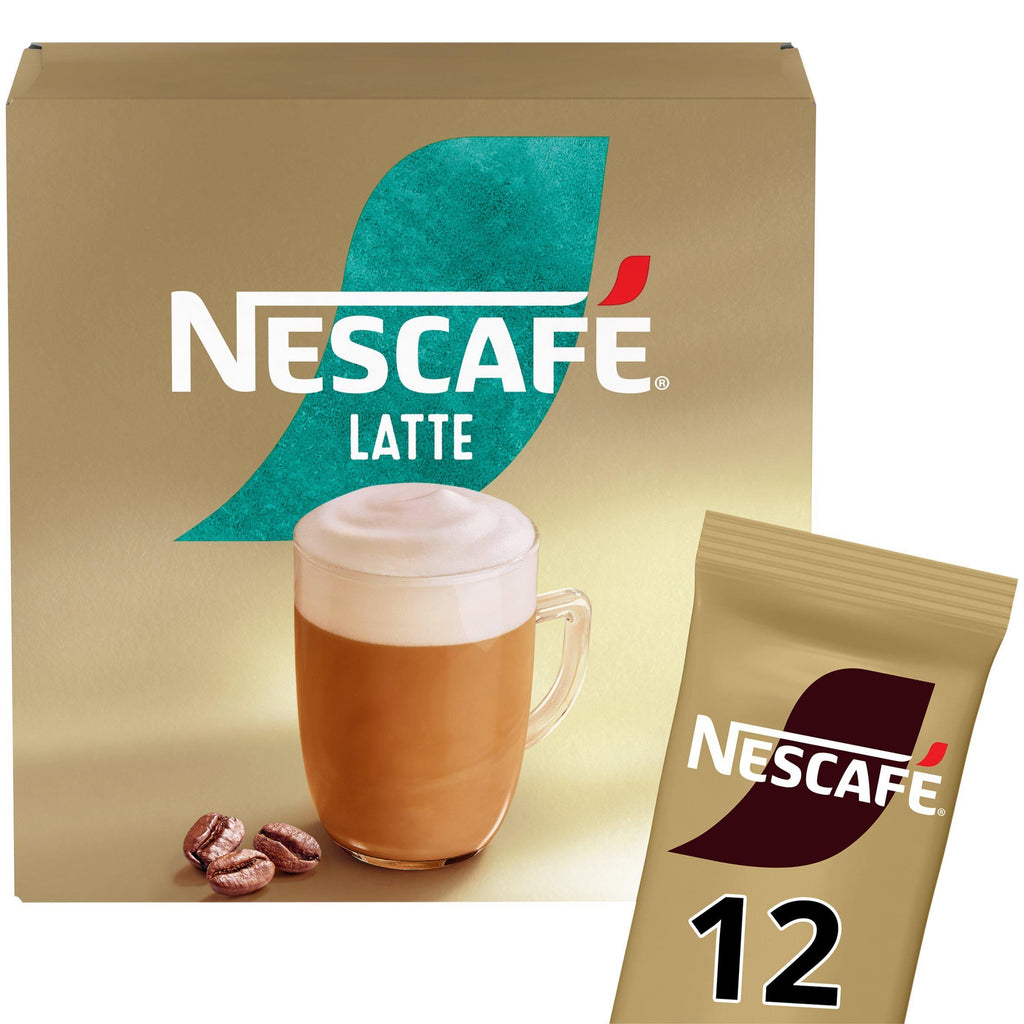 Nescafe Gold Latte Instant Coffee Sachets x12 234g