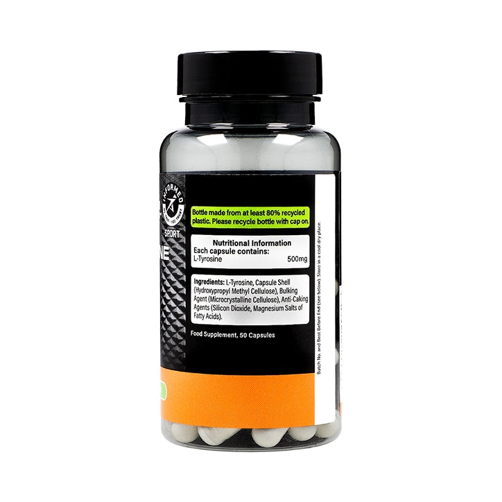 PE Nutrition L-Tyrosine 50 Capsules 500mg - McGrocer