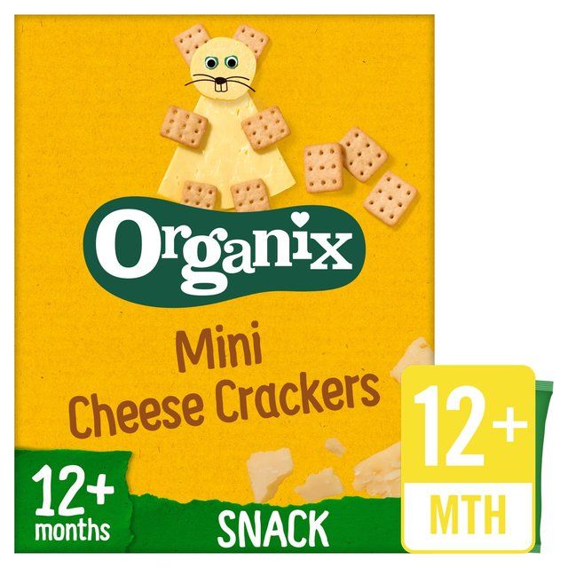 Organix Mini Organic Cheese Crackers Toddler Biscuits 12 mths+   80g GOODS M&S   