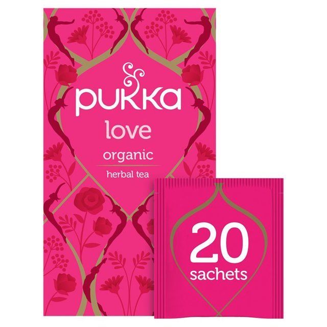 Pukka Tea Organic Love Tea Bags   20 per pack