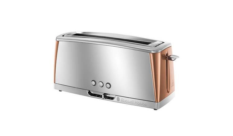 Russell Hobbs 24310 Luna Long Slot 2 Slice Toaster - Copper GOODS Argos