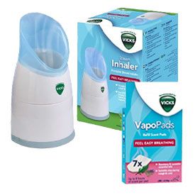 Vicks Steamer & Rosemary & Lavender Refill Bundle