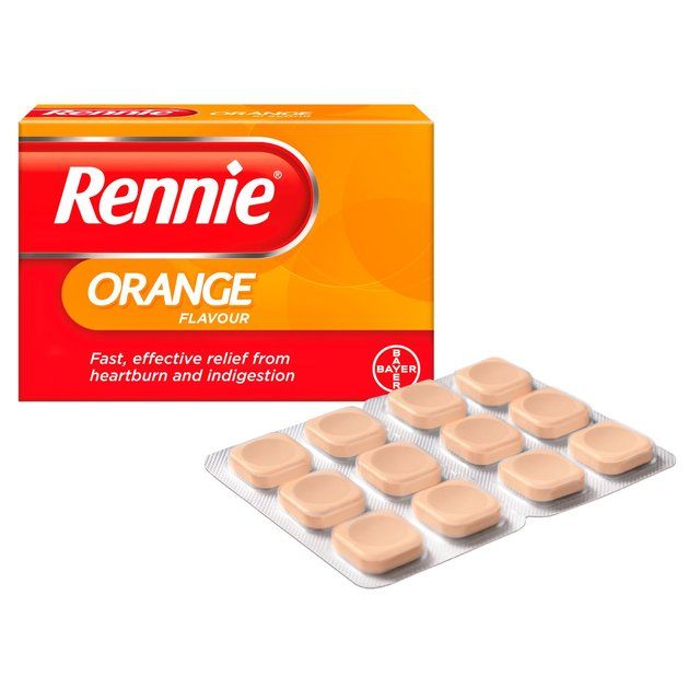 Rennie Orange Heartburn & Indigestion Relief Tablets   24 per pack