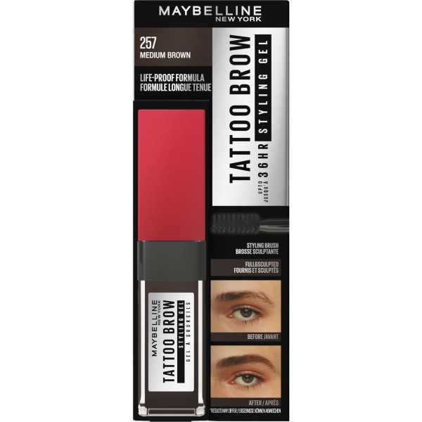 Maybelline Tattoo Brow 36Hr Brow Gel, Medium Brown