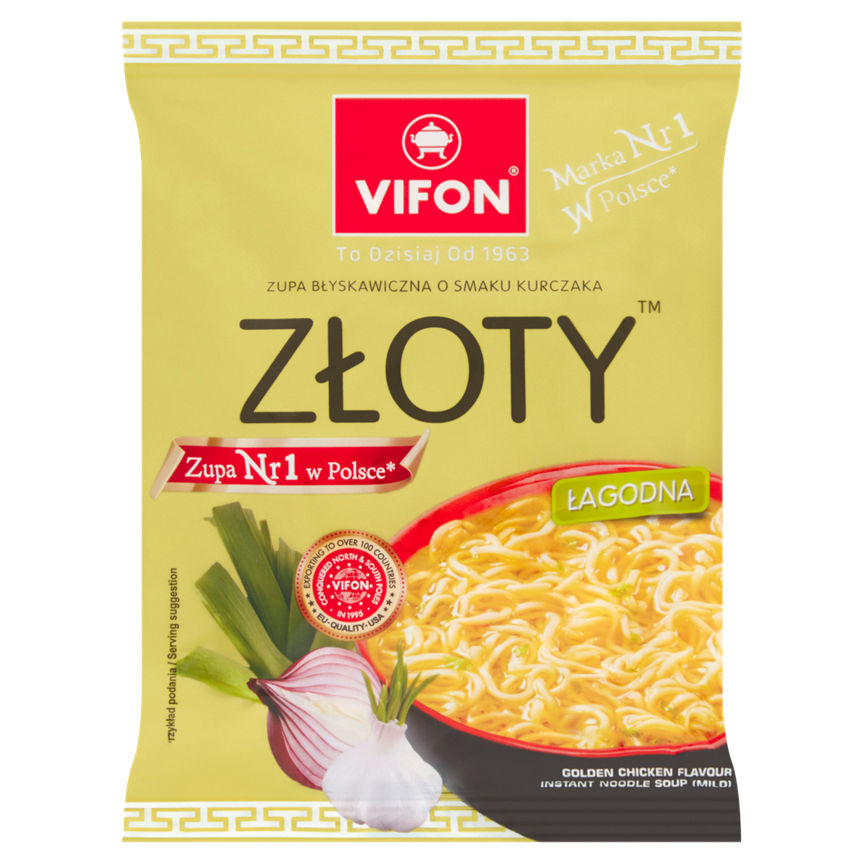 Vifon Golden Chicken Flavour Instant Noodle Soup Mild 70g