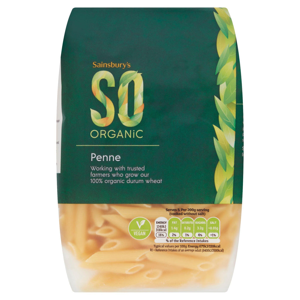 Sainsbury's Penne Pasta, SO Organic 500g