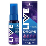 Schwarzkopf LIVE Colour Drops Semi-permanent Purple Hair Dye Orchid Purple 30ml GOODS Boots   