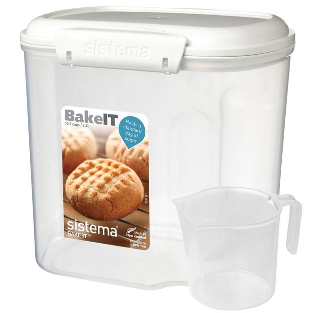 Sistema Bakery Dry Ingredients Storage with Measuring Cup 2.4L Tableware & Kitchen Accessories M&S   