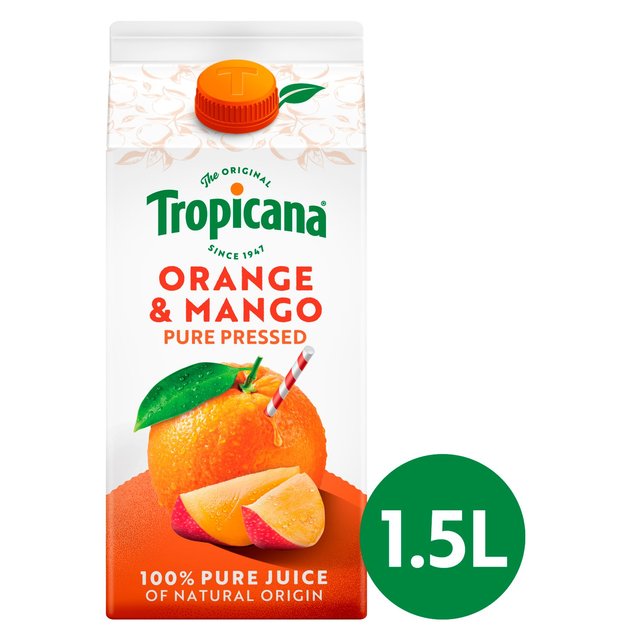 Tropicana Pure Orange & Mango Fruit Juice   1.5L GOODS M&S   