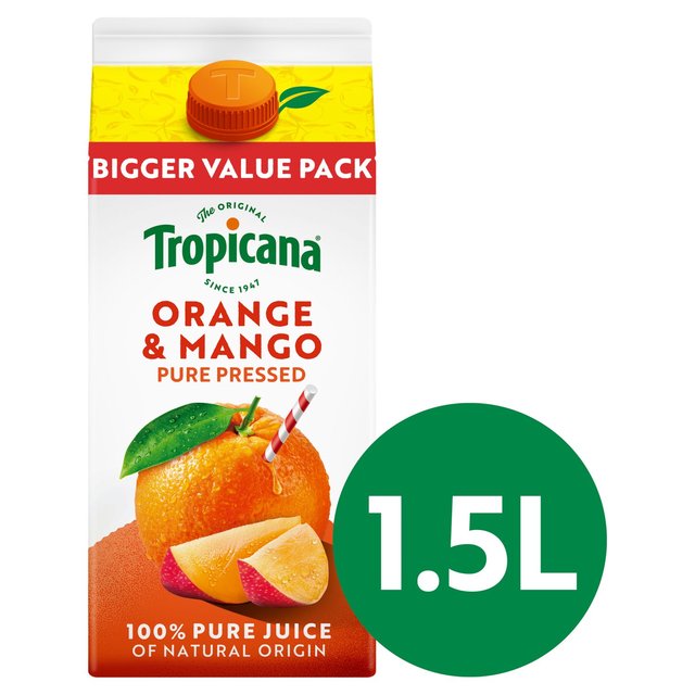 Tropicana Pure Orange & Mango Fruit Juice   1.5L