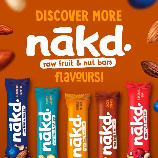 nakd. Cocoa Orange Fruit & Nut Bars Multipack   4 x 35g