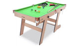 Hy-Pro 6ft Folding Snooker and Pool Table - Oak