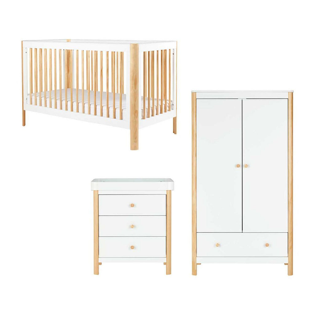 Ickle Bubba Tenby 3 Piece Furniture Set - Scandi White