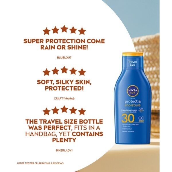 NIVEA SUN Suncream Lotion SPF 30 Protect & Moisture 100ml GOODS Superdrug   