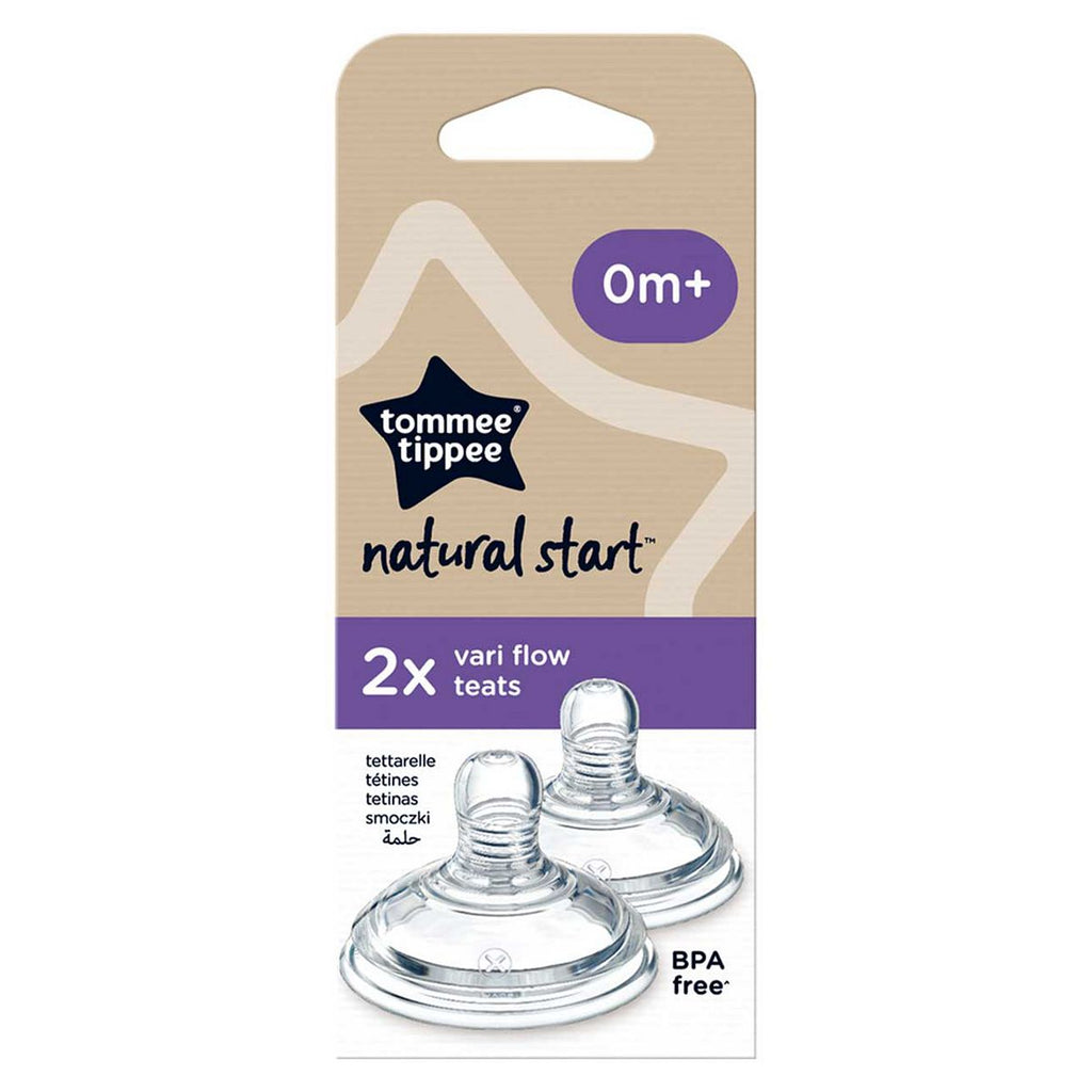 Tommee Tippee Natural Start Vari Flow Teat, Pack of 2