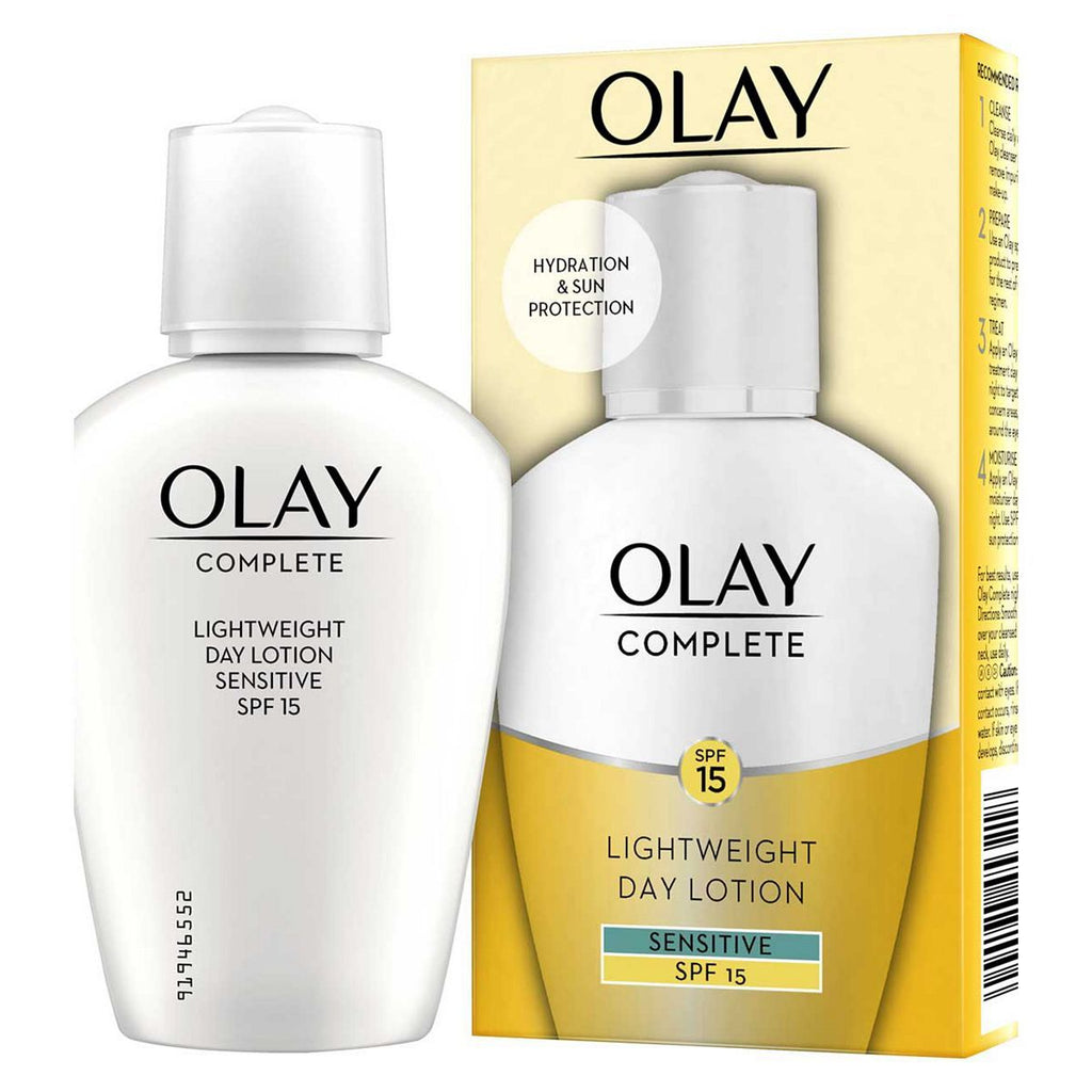 Olay Complete 3in1 Day Fluid Moisturiser For Sensitive Skin 100ml SPF15