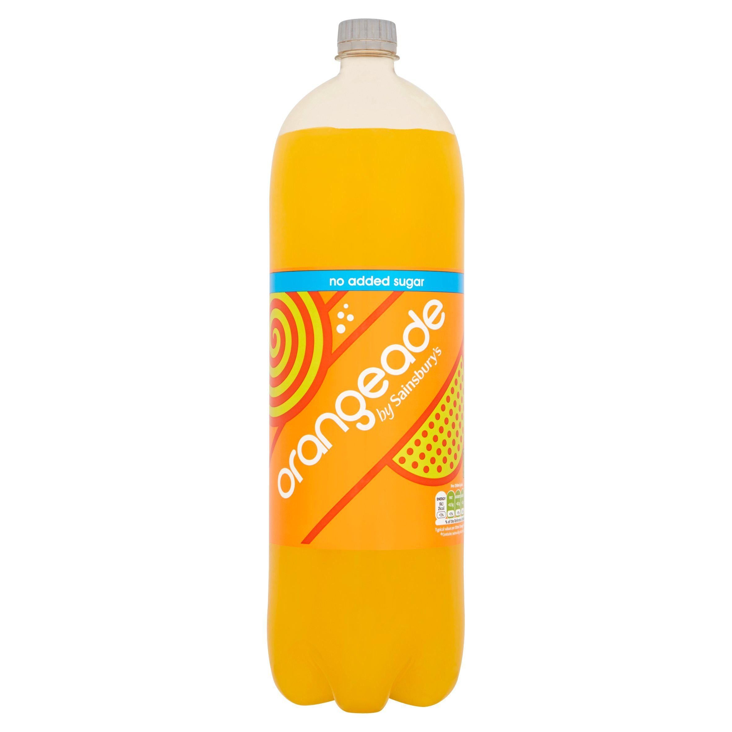 Sainsbury's No Added Sugar Orangeade 2L Fruit flavoured Sainsburys   